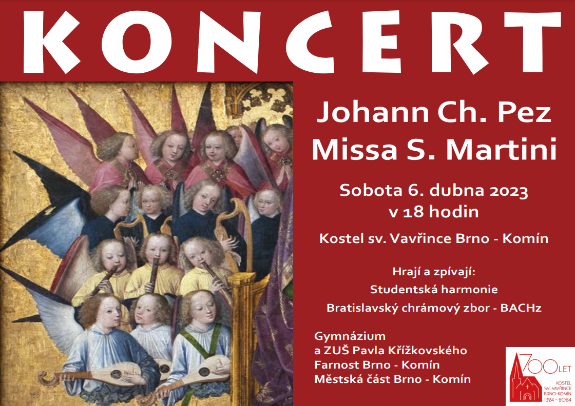 Koncert – Johann Ch. Pez – Missa S. Martini 6. 4. 2024